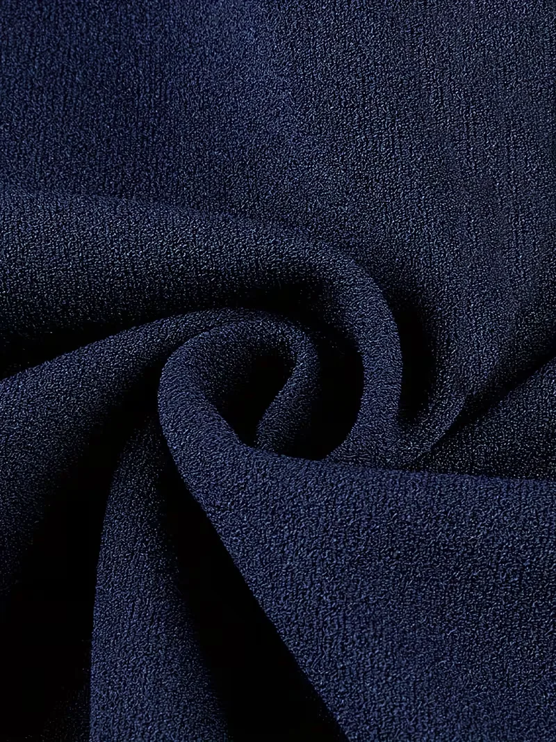 Damen Sexy Marineblauer Elastischer Eleganter Hochtaillierter Meerjungfrauen-Bodycon-Rock Sommer Arbeit Party Knielanger Bodycon-Rock – Detail 7