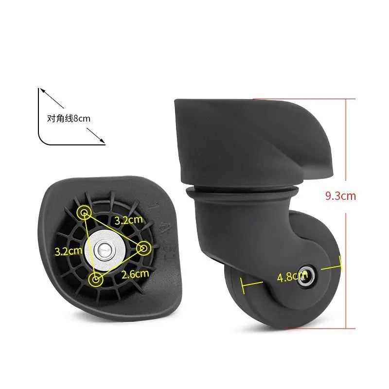 

Универсальные колеса для чемодана W162 POLO, 25T, поворотные ролики для дорожных сумок, запасные части для багажных тележек