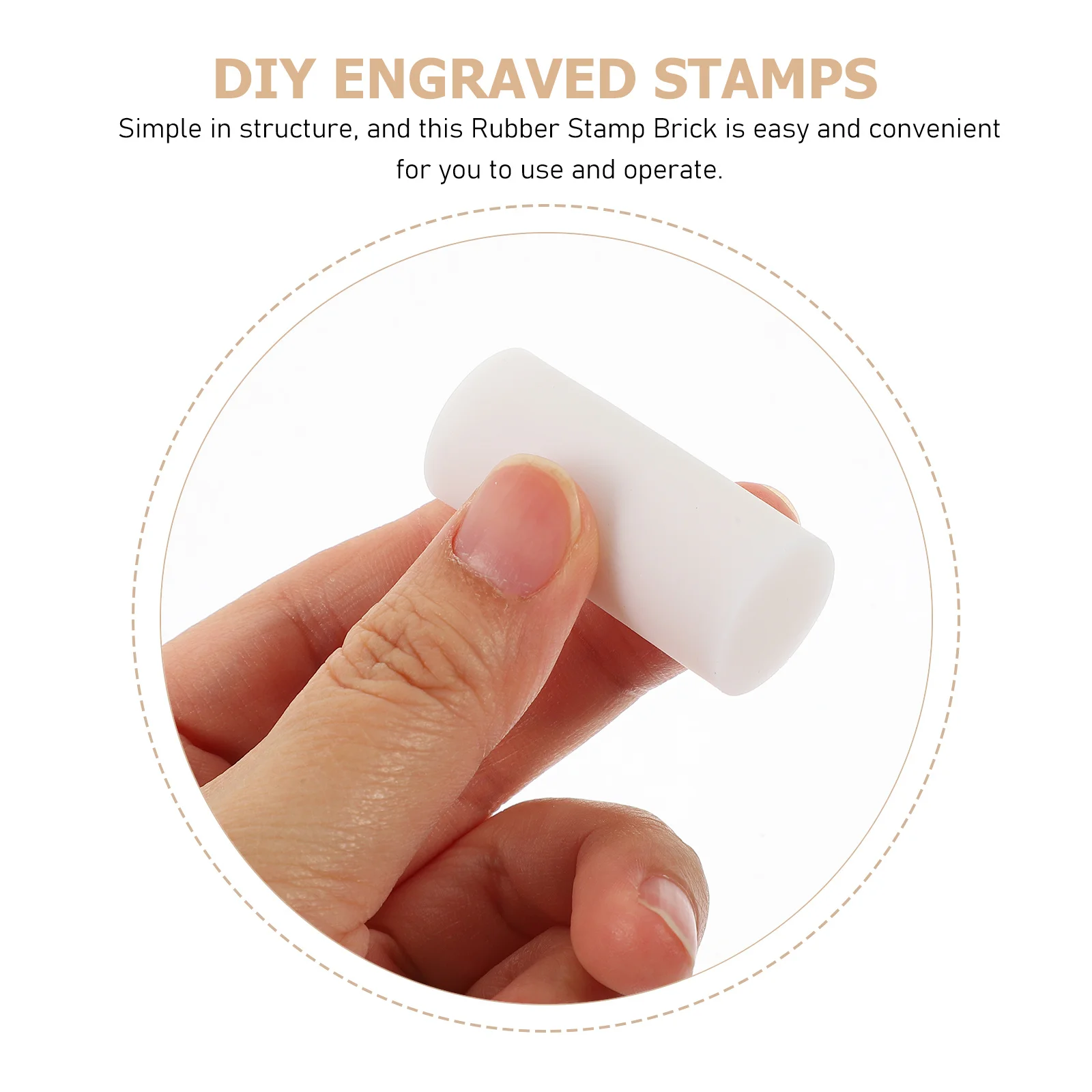 5 قطعة كتل ذاتية الصنع خفيفة الوزن محمولة لختم مطاطي خاص مصنوع يدويًا أدوات نحت المطاط المواد #6