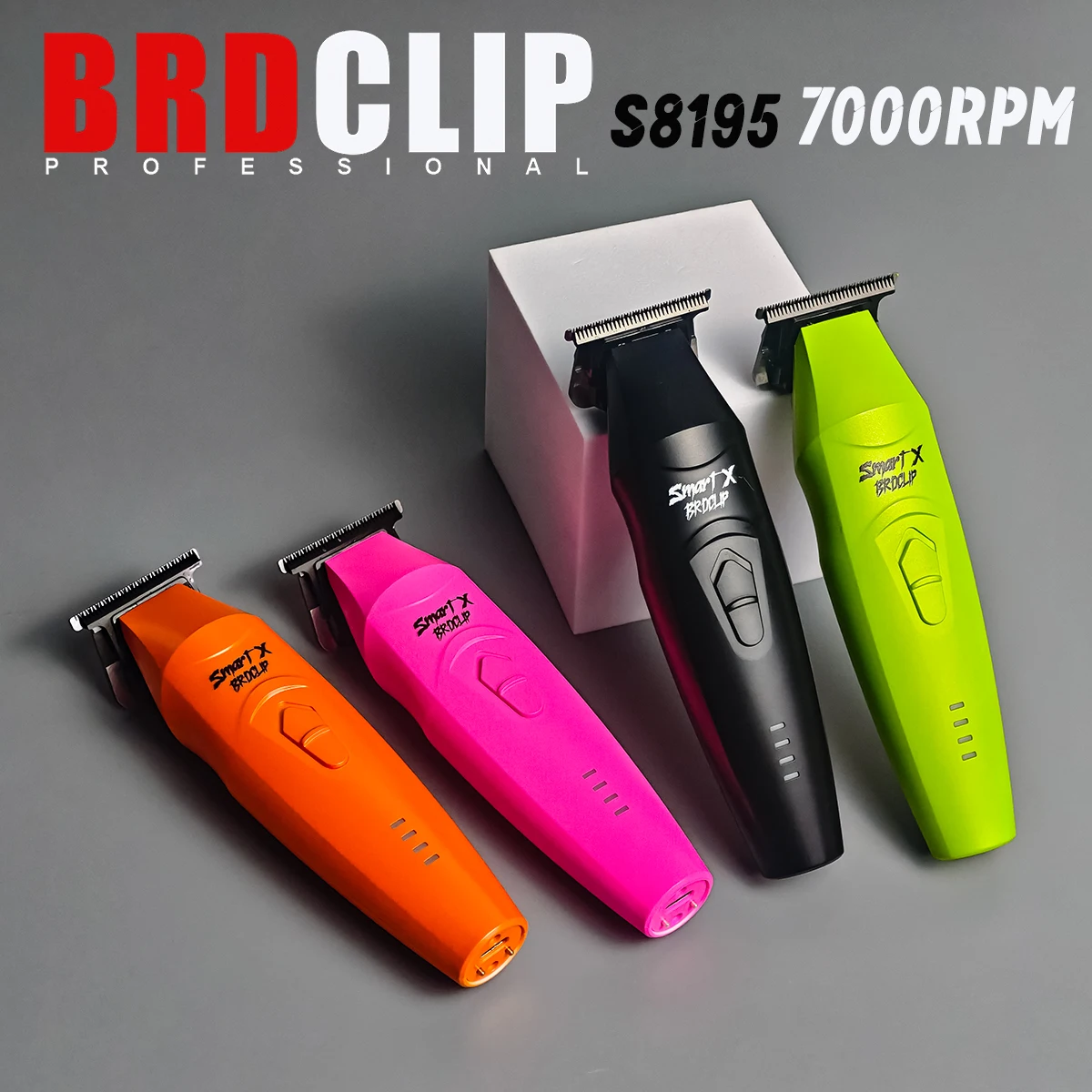 

2600 мАч, 7000 об/мин, профессиональный BRDCLIP, мощный мотор, триммер для волос, лезвие DLC, зарядная база, парикмахерская, электрическая машинка для стрижки деталей, салон