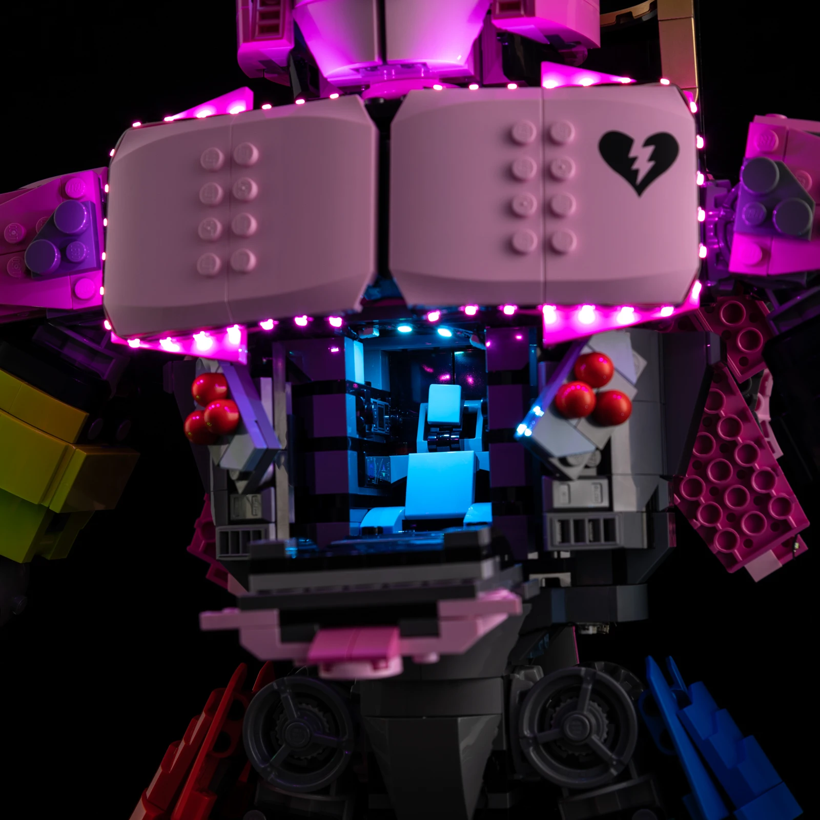 Juego de iluminación para el líder del equipo LEGO Mecha 77078, no incluye bloques de construcción (solo kit de luces LED)