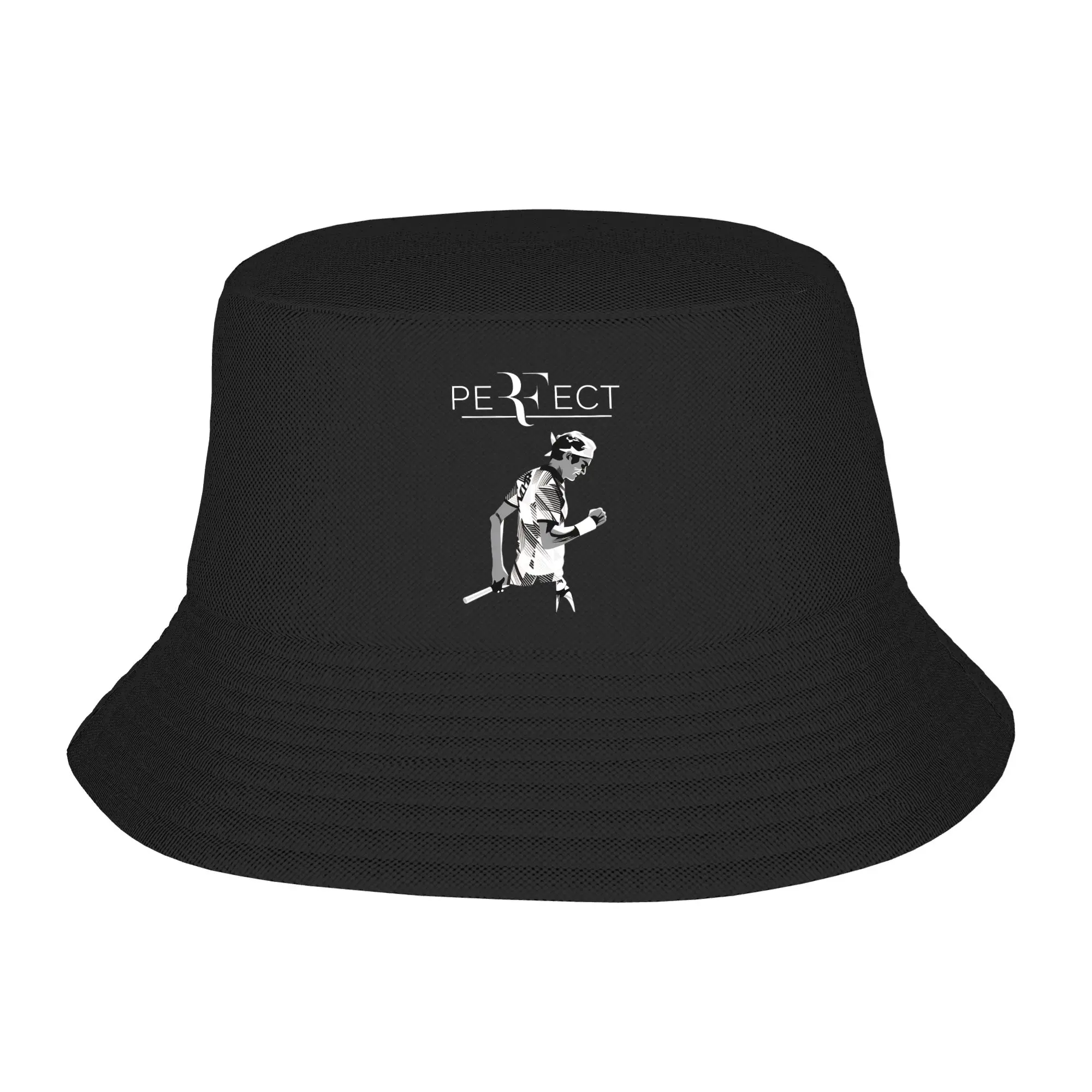 RF Roger Federer That Bucket Hat Summer  Fashion Fisherman Hats For Unisex Portable Hunting Caps Streetwear Design Visor Hats