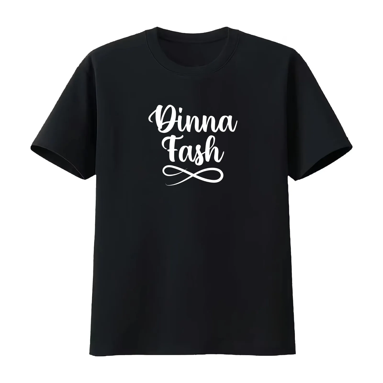 Dinna Fash | Black BG T-Shirt Summer Casual Cotton Tee Oversized Streetwear Tops Vintage Graphic Print Unisex Men Women