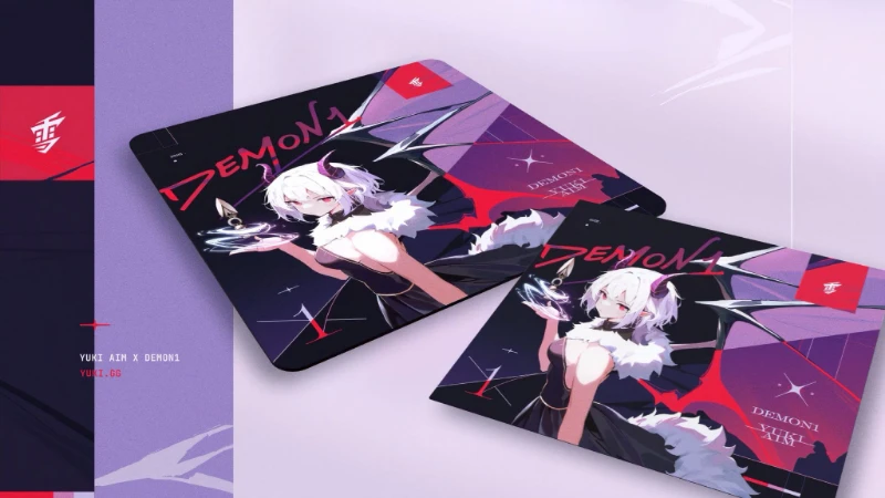 

Yuki Aim2025 Demon1 mousepad new authentic limited edition Fabric mouse pad