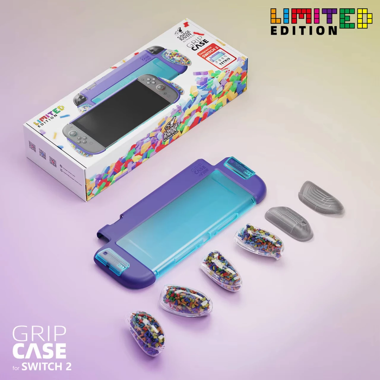 

Защитный чехол Savage Raven от Skull & Co. с эргономичной сменной рукояткой для Nintendo Switch 2