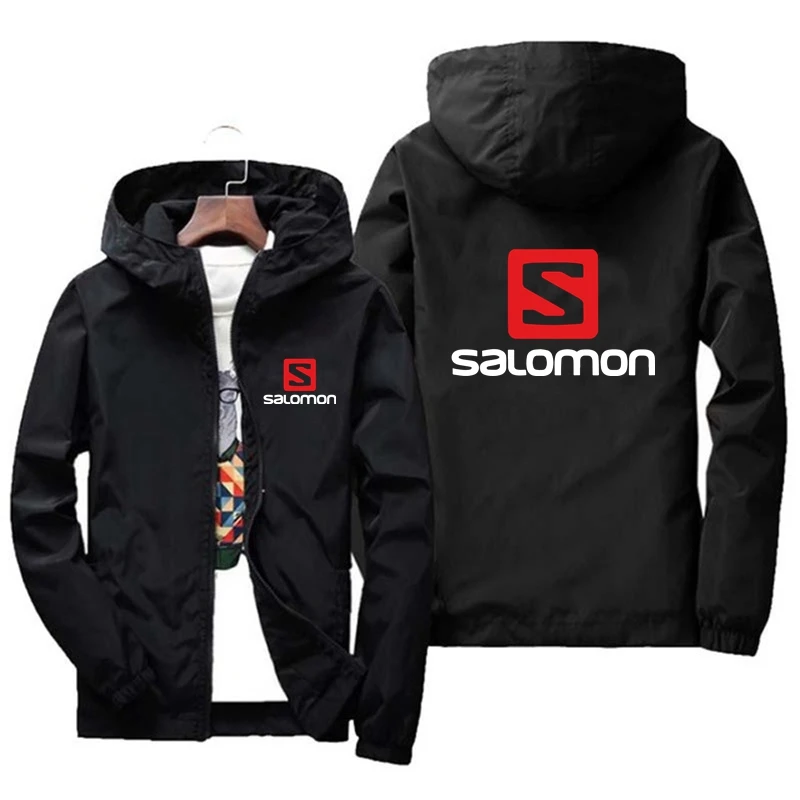 

Salomon New Men's Business Jacket Casual Men's Baseball Jacket Fashion Outdoor Windbreaker High Quality Men's Baseball Jacket