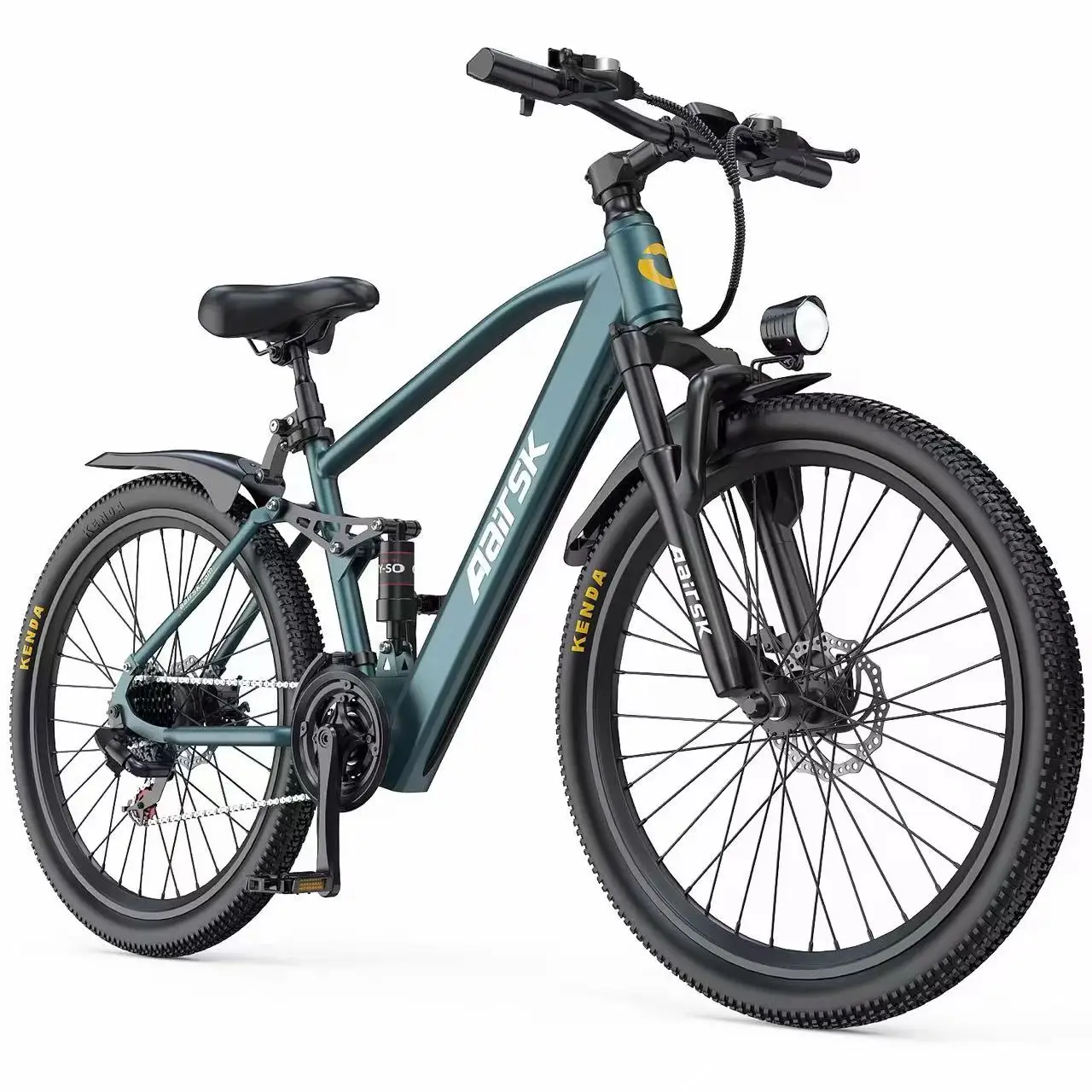 Aairsk GT900 Elektrische fiets Piekvermogenmotor 36V13AH Lithiumbatterij E-bike Volwassen 26 inch All-terrain sneeuwband Elektrische fiets