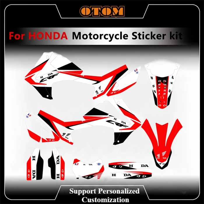 

OTOM Customize Motorcycle Team Graphics Decals For CRF250L CRF 250L 2012-2016 2017-2020 Background Sticker Kit