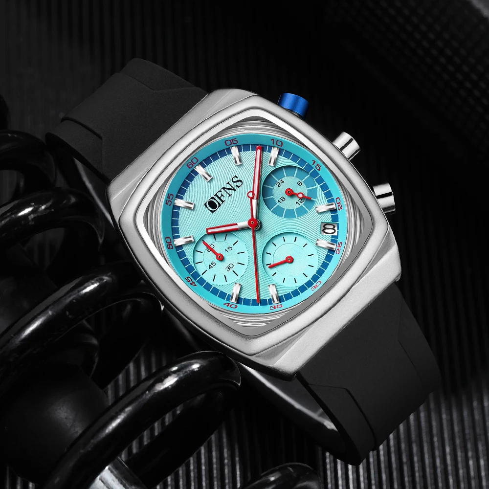 Customized New Men Quatz Watches for Man Sport Analog Mechanical Wristwatch Silicone Strap Stainless Steel Pagani Designs Reloj
