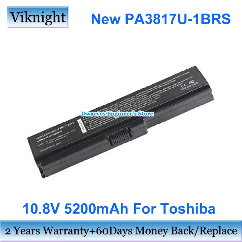 

New 10.8V 5200mAh Replacement Battery PA3817U-1BRS PA3816U-1BRS For Toshiba QOSMIO T560 T550 Satellite C650 L600 L700 L750 L770