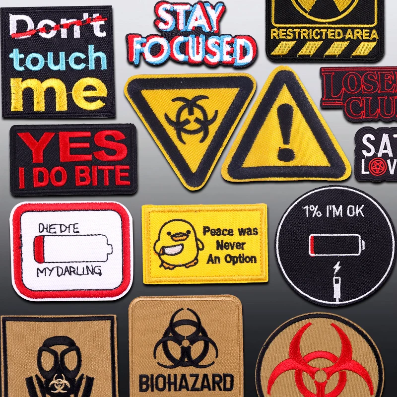 Hippie Rock Letter Patch zum Aufbügeln auf Kleidung, Slogan-Aufnäher, bestickte Aufnäher für Kleidung, thermoadhäsive Aufnäher, Aufkleber zum Selbermachen