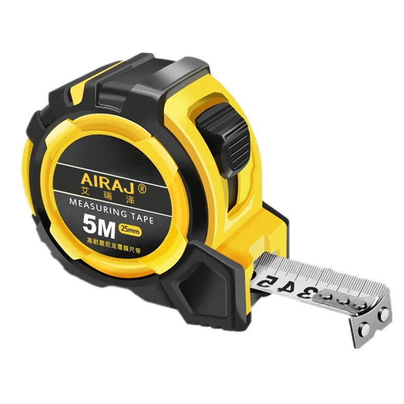 Cinta métrica 3 M 5 M 7,5 M, regla de medición de alta precisión, cinta de acero resistente al desgaste impermeable