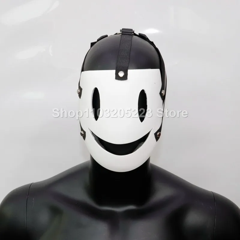 

Sky Invasion Anime Surrounding Children's Masks Role Playing White Smiling Resin Masks Halloween Costume Props