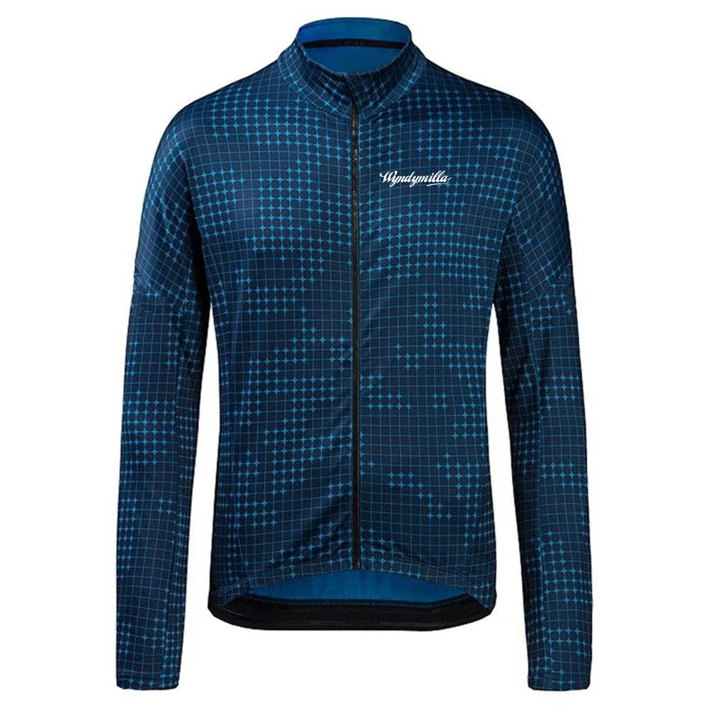 

Wyndymilla зимняя мужская велосипедная куртка с длинным рукавом термофлисовое пальто Maillot Ciclismo Hombre уличная теплая верхняя одежда для горного велосипеда