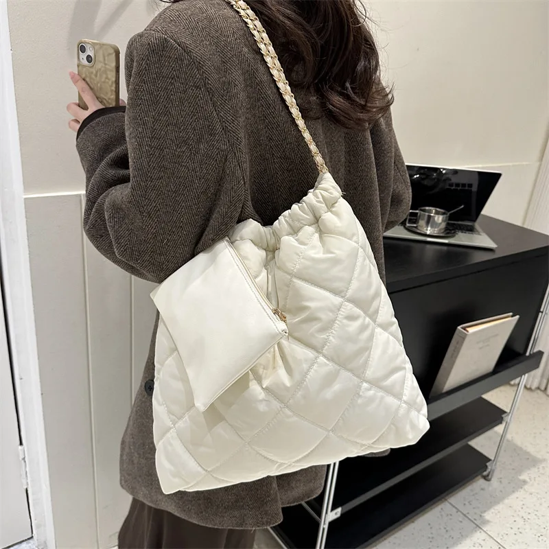 Ringer large capacity Tote bag new fashion female bag shoulder bag Korean version temperament crossbody bag women's bag