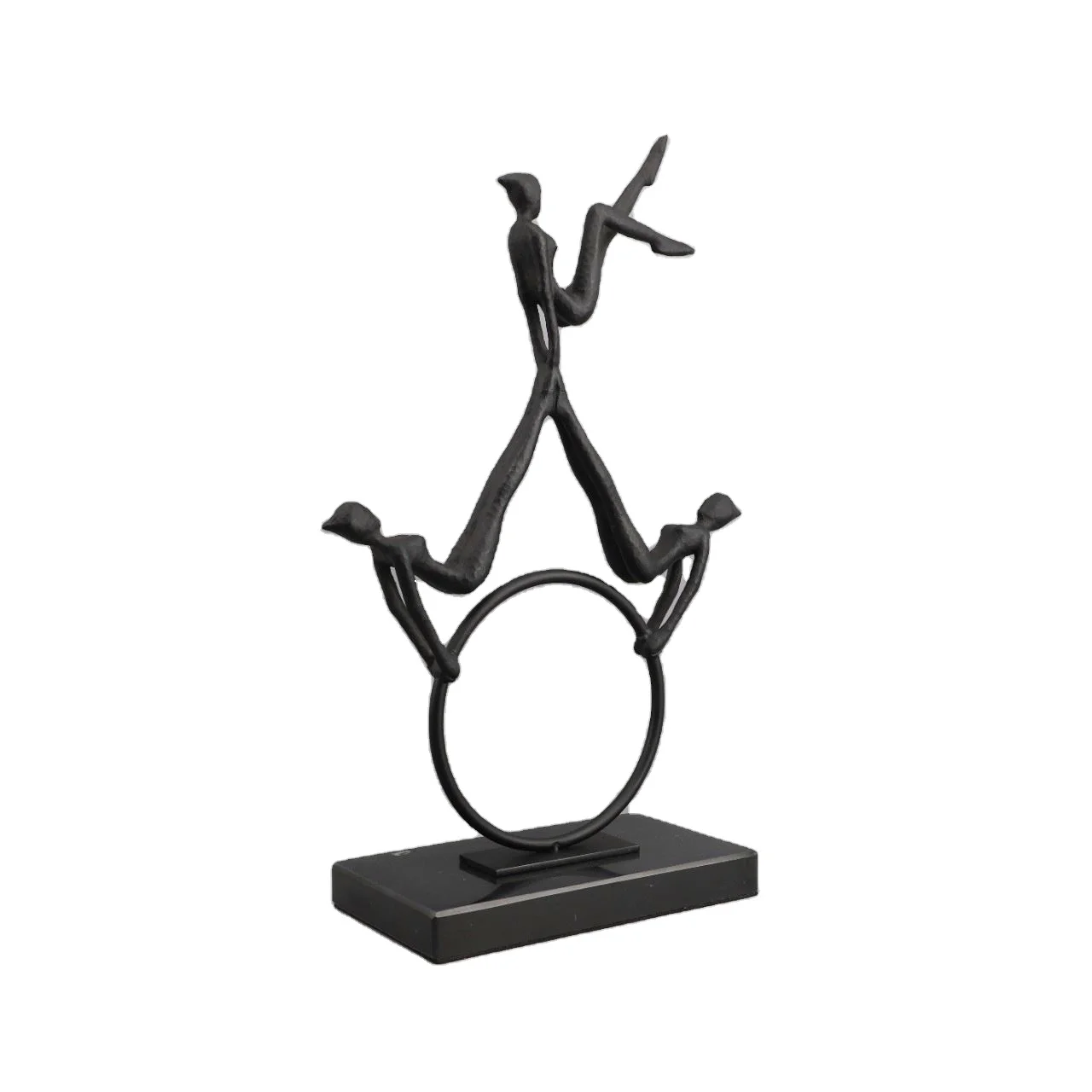 

✿d Nordic Simple Cast Iron Characters Marble Metal Creative Ornaments European Style Home Decor for Living Room Hallway Bedroom