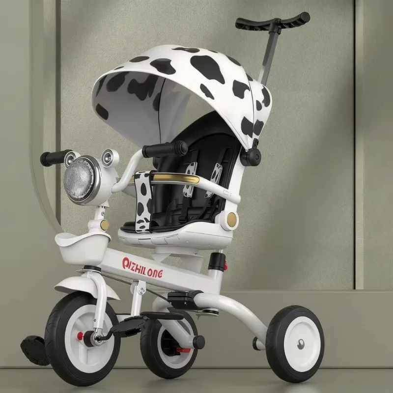 Airo Stock Wholesale Children's Tricycle Multi-function Folding Infant Toddler Sitting Lying Music Stroller Bicycle view 4
