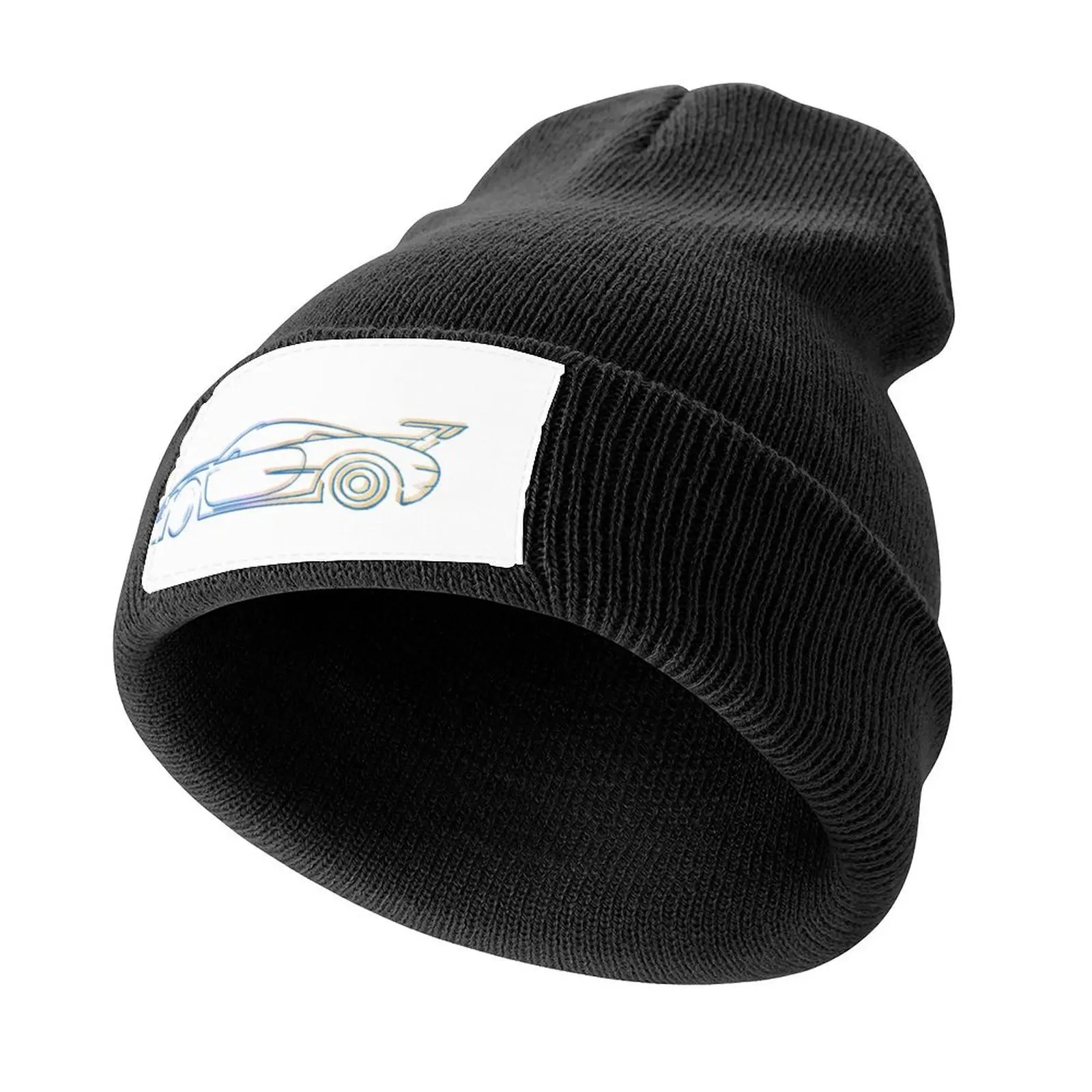 Retro Car Neon Sketch Knitted Cap Beach Outing Luxury Cap Sun Cap Trucker Hat Ladies Men's