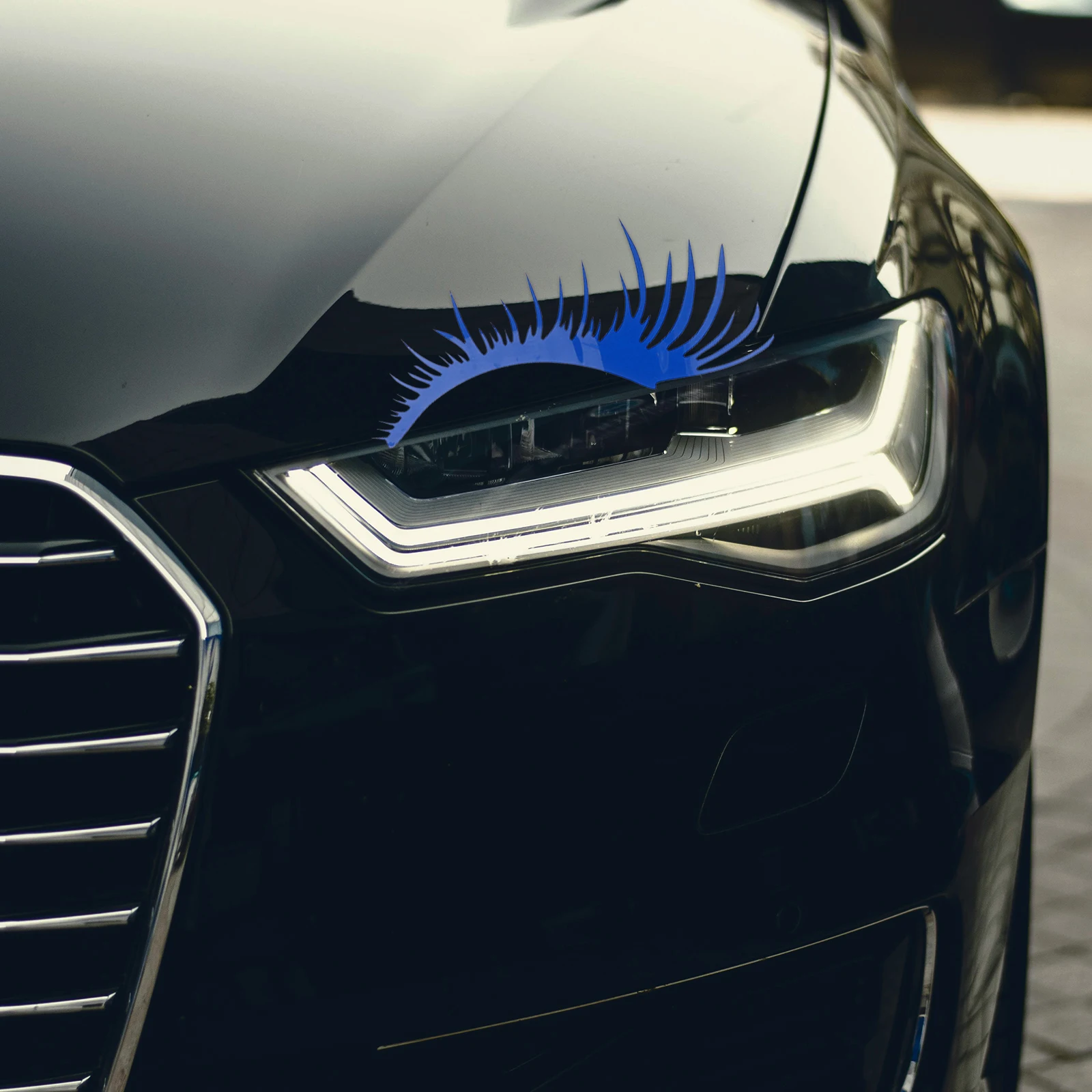 

5Pairs Car Headlight Eyelash Stickers Reflective Waterproof Headlight Eyebrow Decals Protect Clear Lights Decor