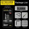 NITECORE EDC37 究極の戦術 EDC 懐中電灯 8000 ルーメン 18 ワット USB-C 充電式トロッライト内蔵 8000mAh リチウムイオン電池 6