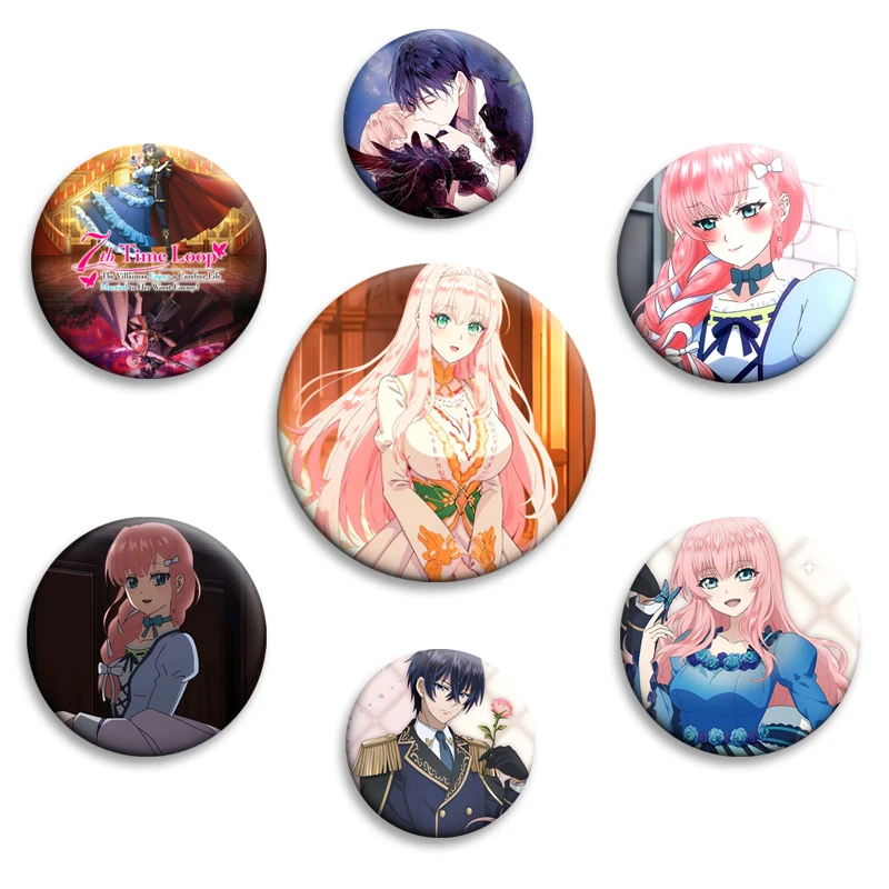 Эмалированные-булавки-в-стиле-аниме-7th-time-loop-креативная-брошь-металлический-значок-для-сумки-одежды-шляпы-рубашки-декор-ювелирные-аксессуары-сувенирные-подарки