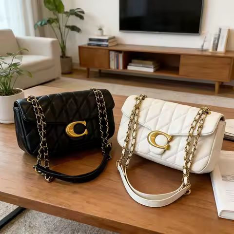 2026 new high-end small fragrant style bag for women, simple diamond grid versatile chain bag for women, shoulder bag, diagonal