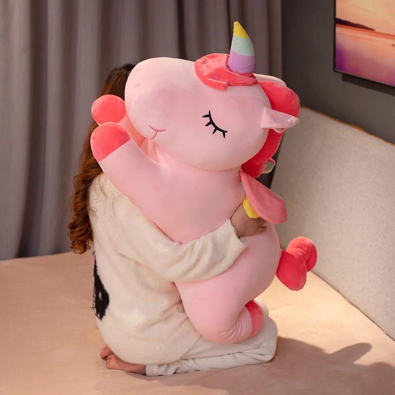 

Angel Unicorn Plush Cute Giant Unicorn Plush Toy Stuffed Animal Pony Throw Pillow Acompany Toy Kid Toy Girl Ideal Birthday Gift