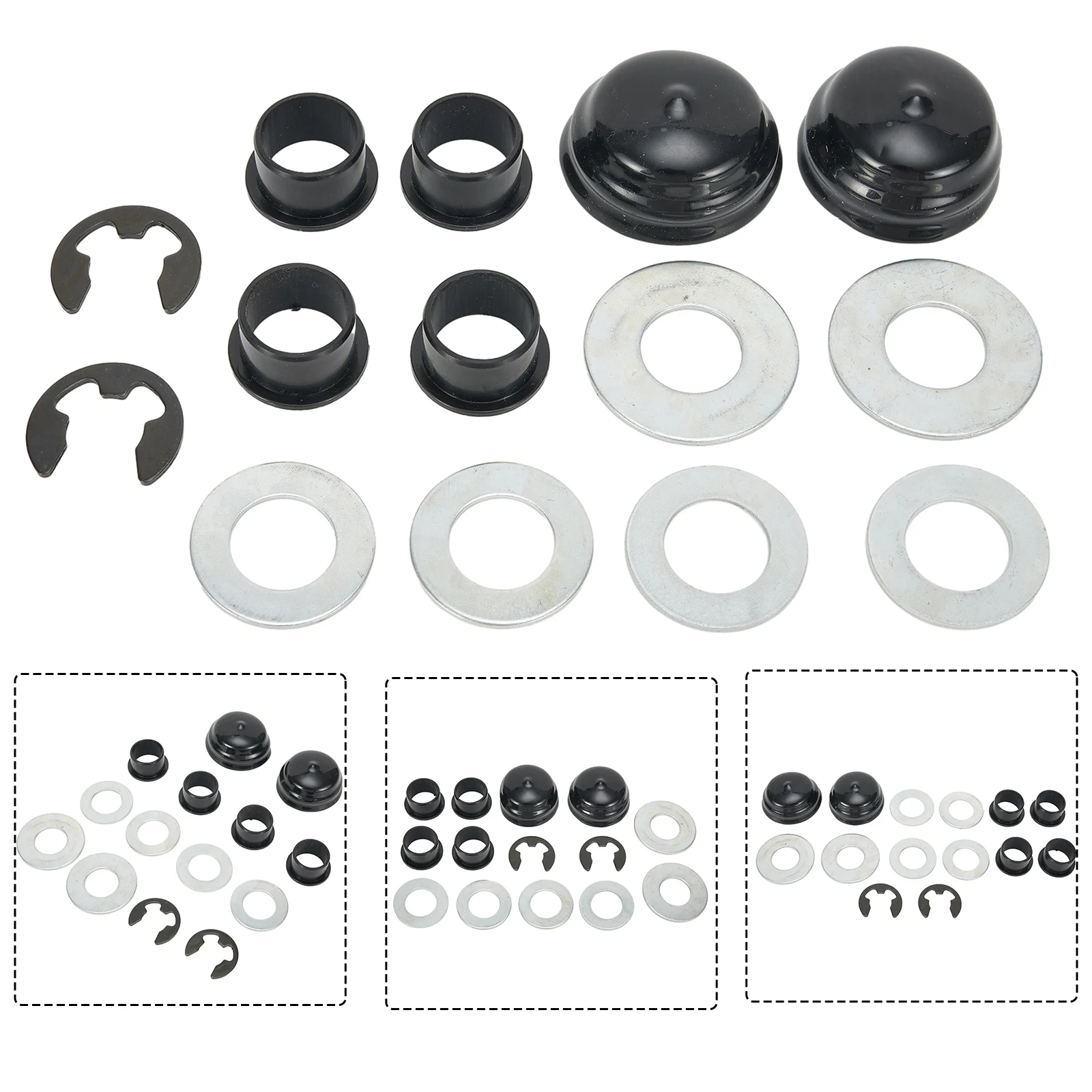Replacement Steering Spindle Bushing Kit For for Cast Axle Series Tractors Fits YTH1542XP YTH22V46 YTH2046B Models