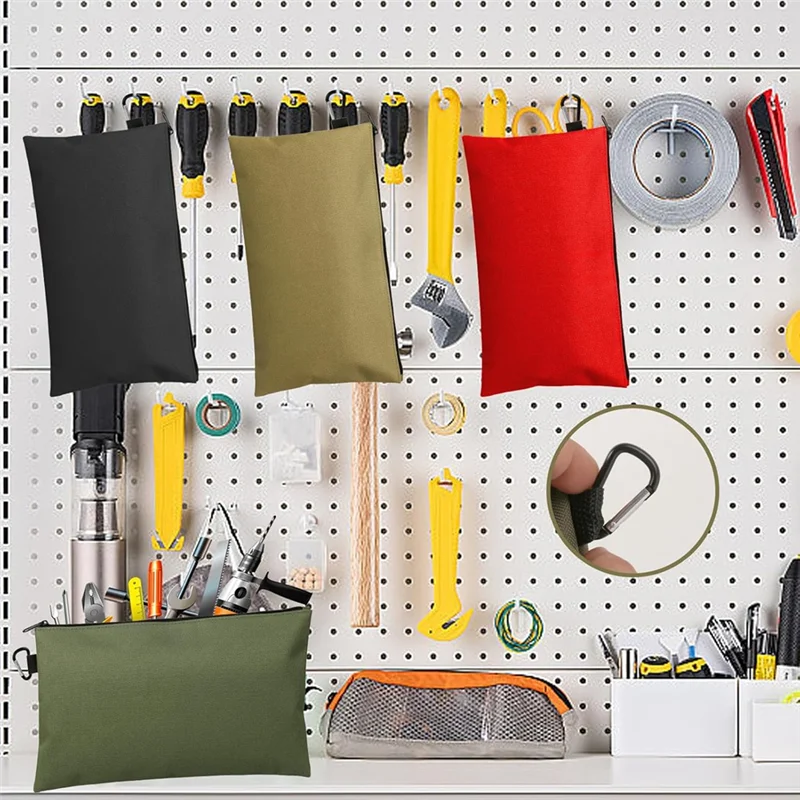 Сумка для инструментов ABNG, маленькая сумка для инструментов 12 дюймов, 6 шт., многофункциональная сумка-органайзер для хранения с подвесной молнией