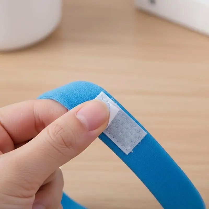 Tracheostomy Tube Holder, reusable hook & loop collar, comfortable ties for post neck surgery care.