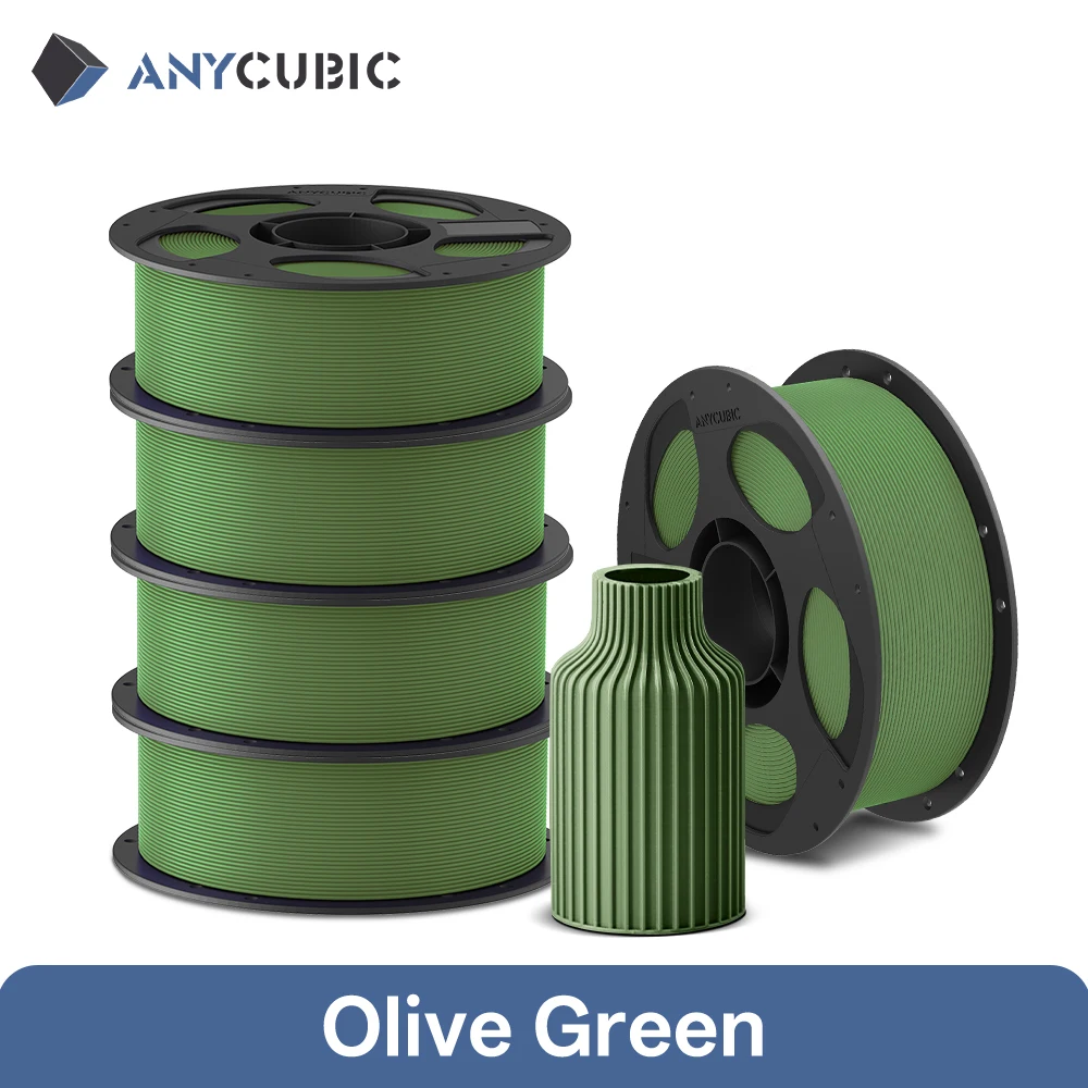 ANYCUBIC 5 kg PLA-Filament für FDM-3D-Drucker, 1,75 mm, umweltfreundliches 3D-Druckmaterial, Fehlung für Kobra S1C K3C EU US-Lager