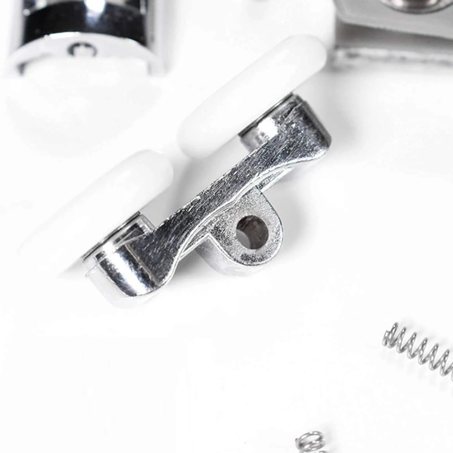 4 pezzi ruote per porta doccia rulli per porta doccia da 23mm ruota doppia in lega di zinco per impieghi gravosi per entrambe le porte doccia scorrevoli piatte