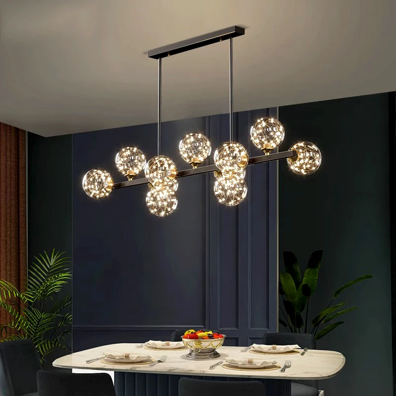 Imagem -04 - Modern Led Pendant Lights para Sala de Jantar Iluminação Interior Lâmpada do Teto Pendurado Luz Lustres para Sala de Estar Iluminação