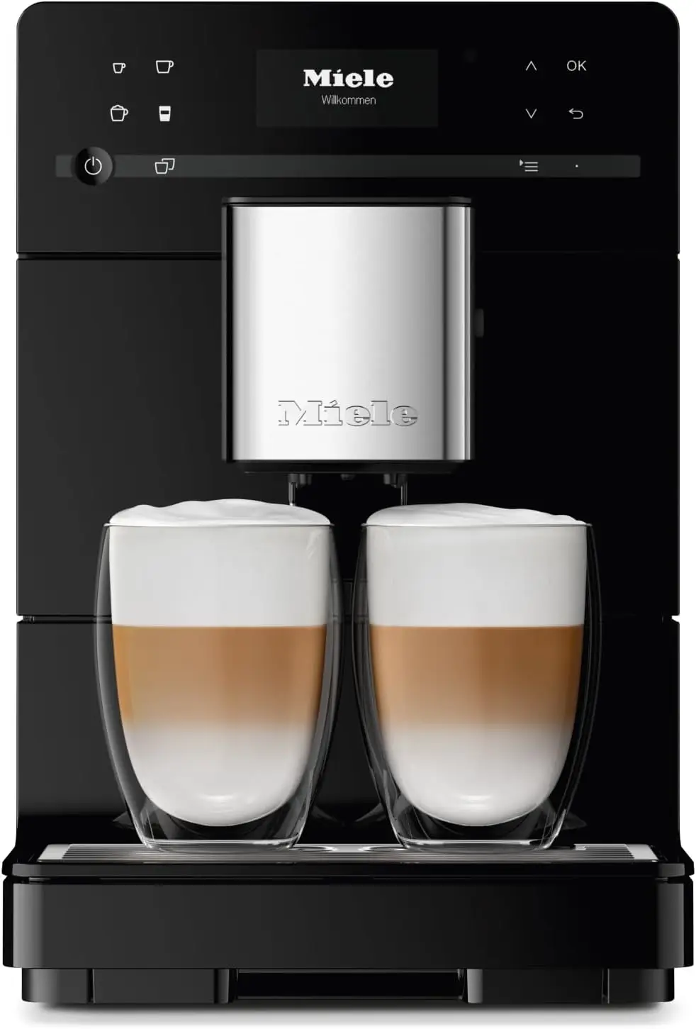 

Automatic Bean-to-Cup Coffee Maker - With OneTouch for Two, aroma-preserving cone grinder, coffee pot, automatic cleaning