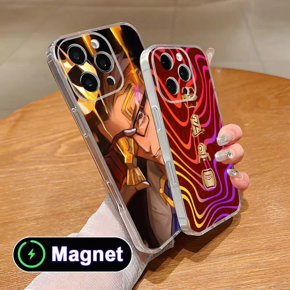 

Valo Chamber Phone Case for iPhone 17 16 15 14 13 12 11 Air Pro Max Plus Mini Soft TPU Clear Magsafe Cover