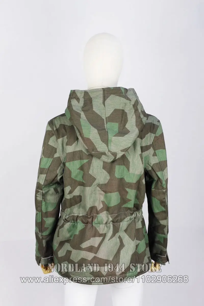 Reproduction Cosplay German Splinter Pattern Camouflage Reversible Winter Parka Nordland 1944