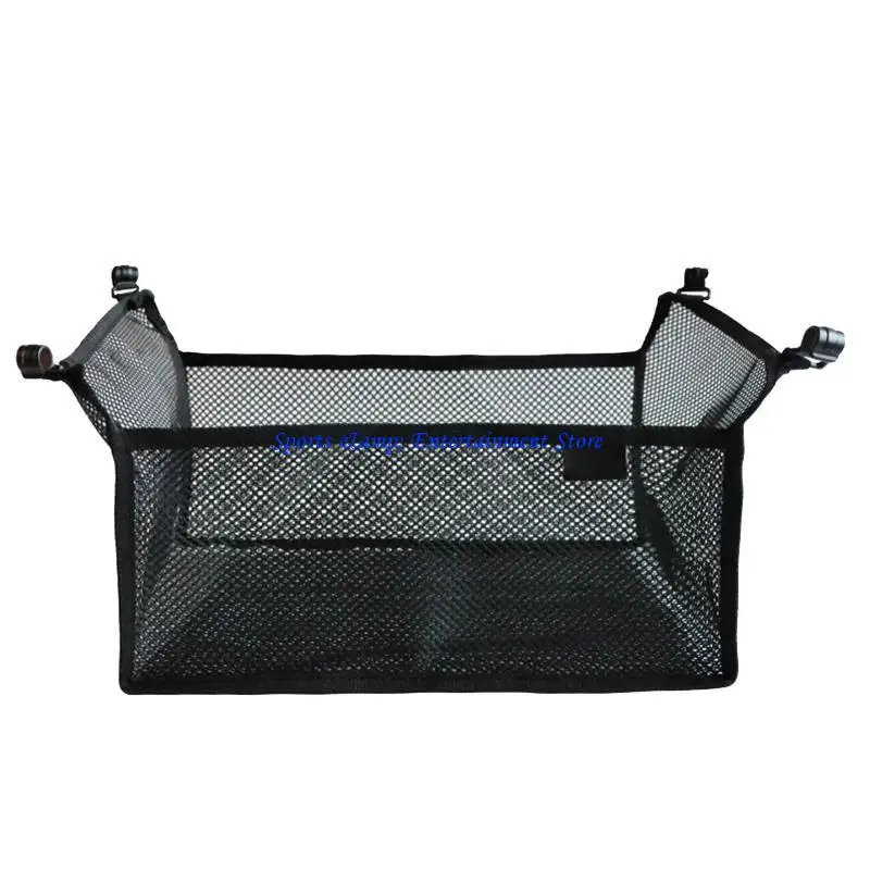 G7NF Outdoor Folding Net Bag Under Table Storage Bag Desk Box Tripod Mesh Basket for Camping Table Rack Bag
