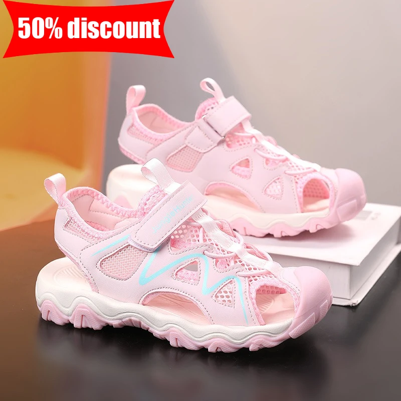 

Children Sandals Girls Fashion Comfortable Summer Beach Shoes Outdoor Anti Slip Wear-resistant Walking Sandals Sports Shoes Boys