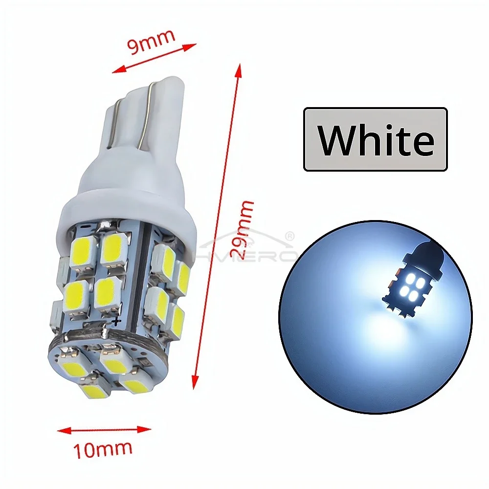 1X lumière automatique LED T10 DC 12V 20SMD 1206 puce blanc cale camion remorque plaque d'immatriculation lampe de dégagement feux de lecture en cours d'exécution ampoules