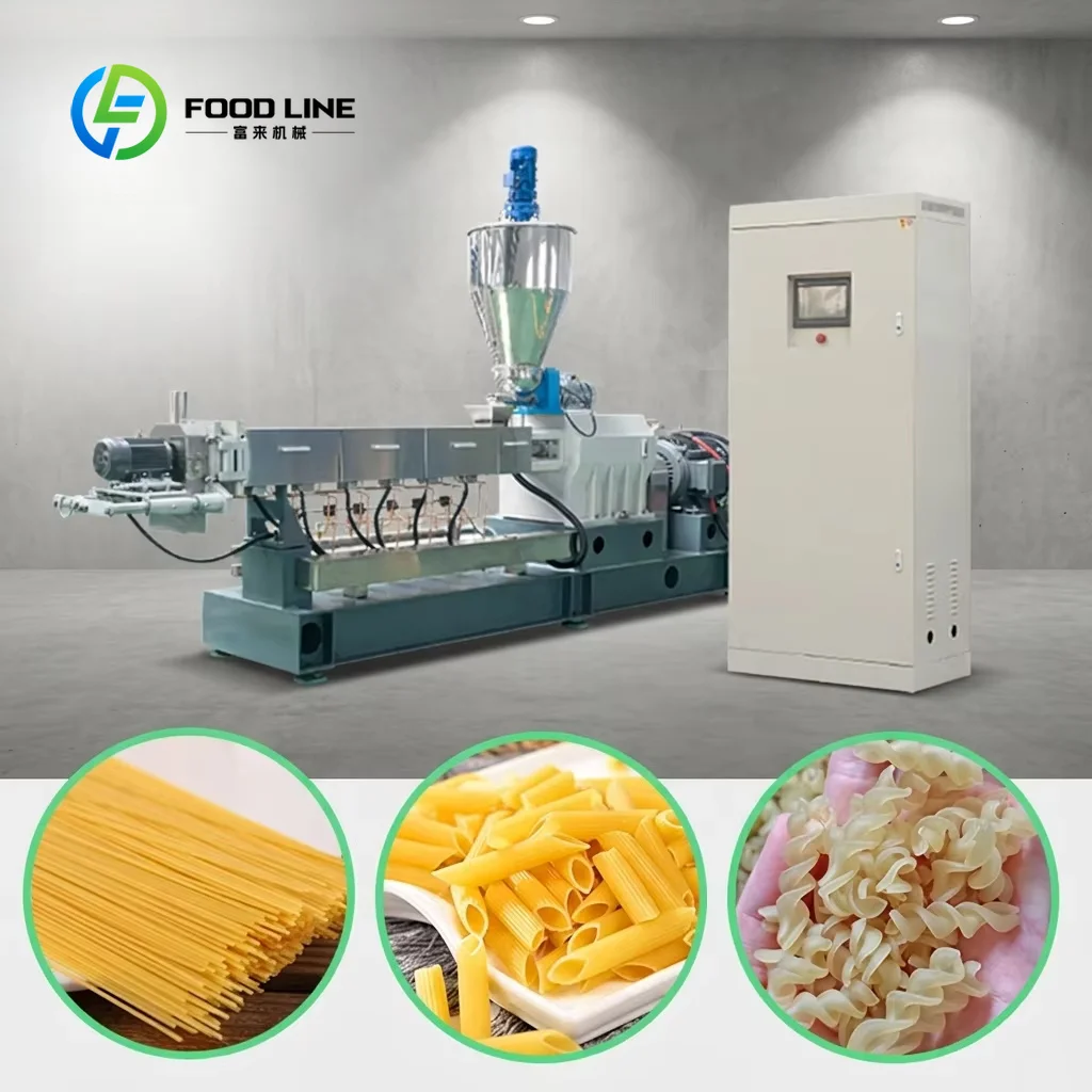 Automatic Macaroni Pasta Spaghetti Machine Spaghetti Pasta Food Production Line Macaroni Spaghetti Maker Machine Pasta Extruder