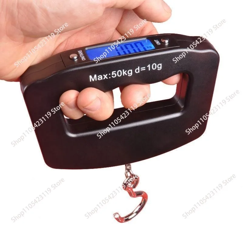 Suitable for  50kg/10g Travel Luggage Scale Portable Handheld Electronic Scale with Hook Gram Scale Express Delivery Fishing Han