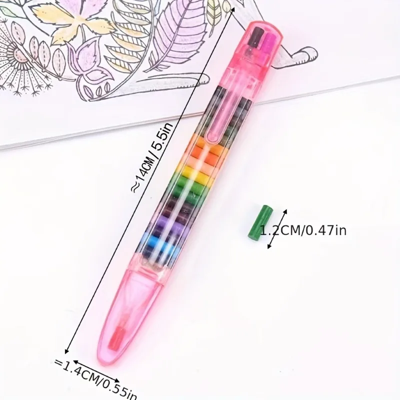 4pcs 20 Colors Crayons, Creative Crayons, Colored Graffiti/Doodle Pen, Stationery Gifts For Kids, Painting Crayon