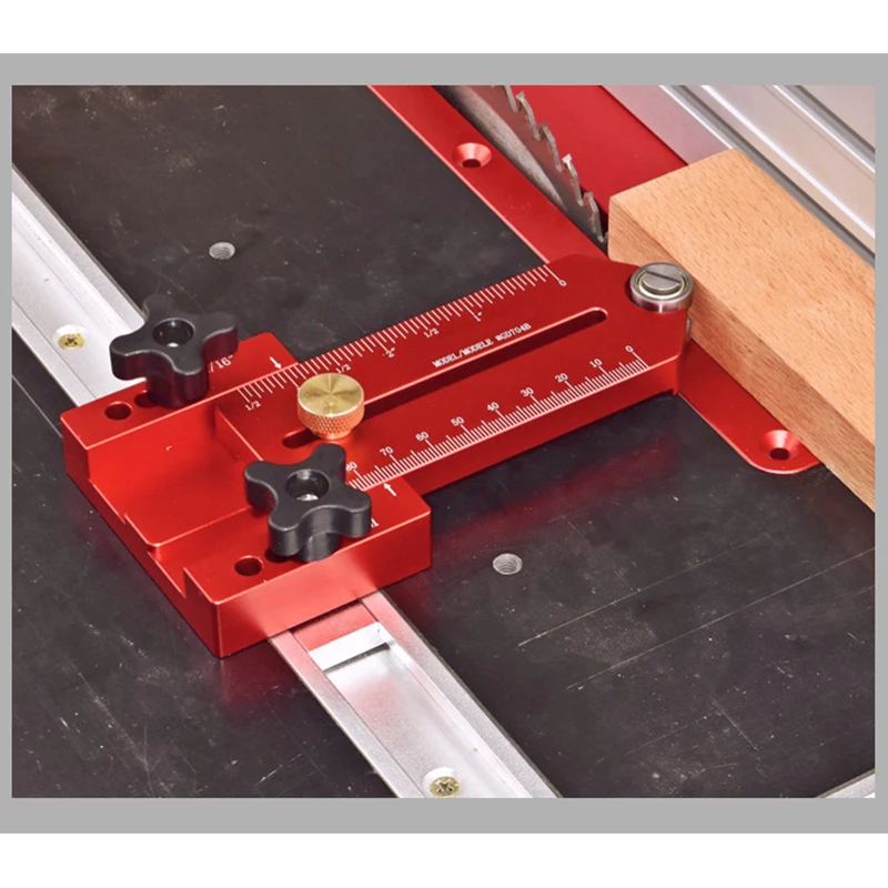 Woodworking Table Saw Fast Cutting Safety Stock Guide Workbench T Track Feather Board Adjustable Positioning and Fixing Tool