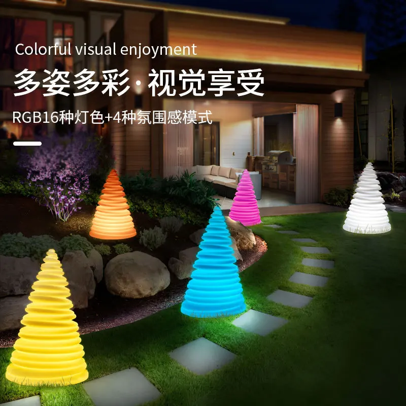 

Remote control LED colorful Christmas tree lights creative holiday decoration desk lights rolling lights charging night