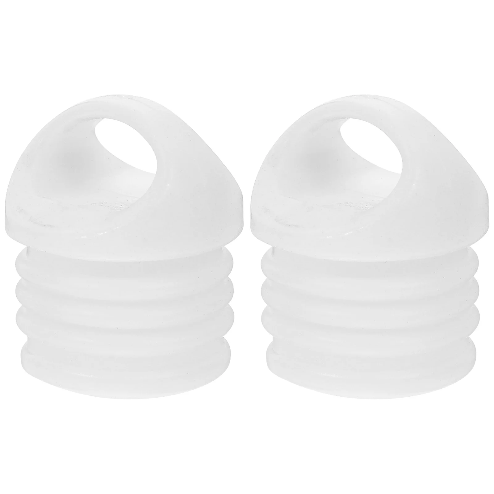 

2 Pcs Mop Bucket Stopper Replacement Plug Plugs Dual Tube Stops Anti-leak Rubber Leakproof