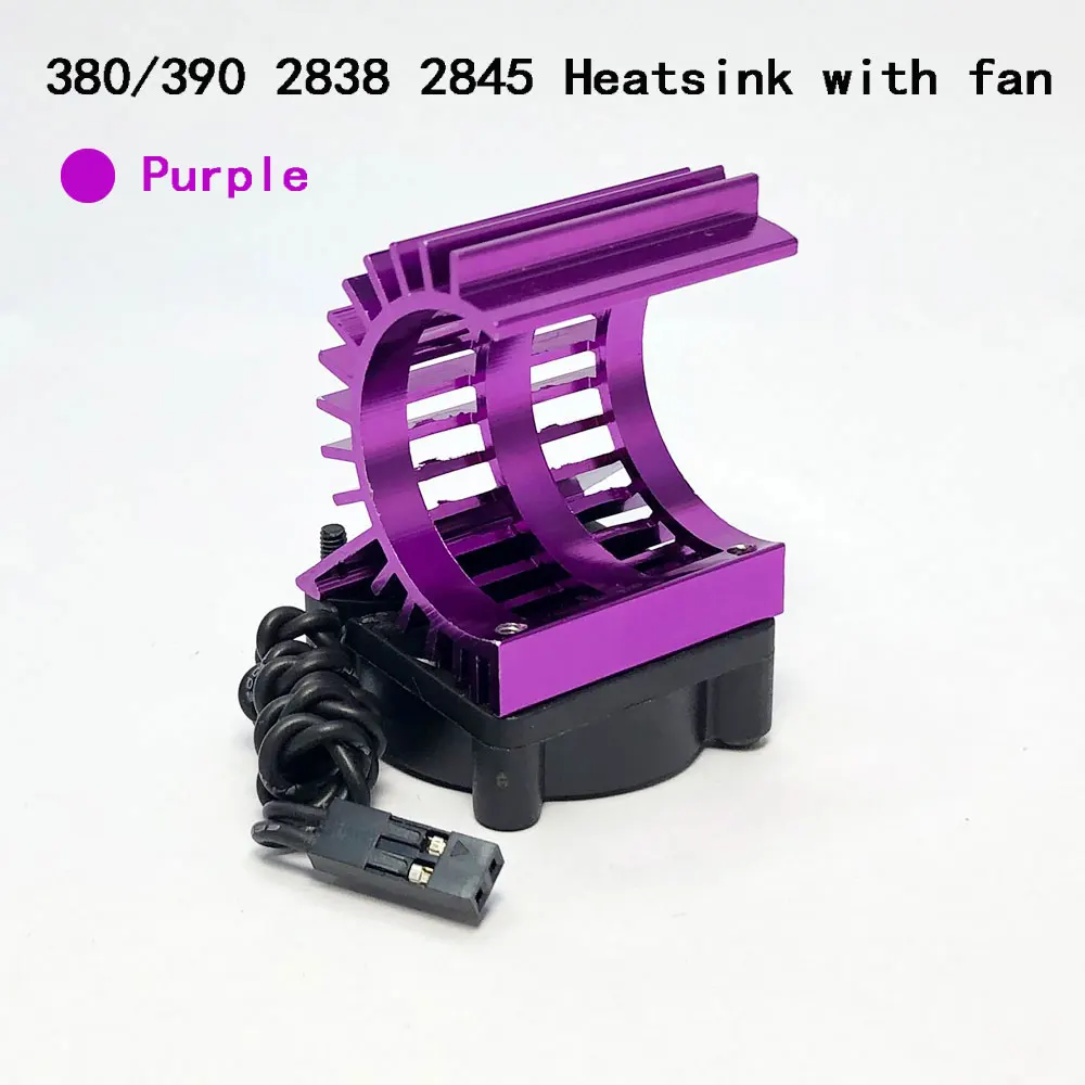 YSIDO RC Auto 380 390 2838 2845 2847 Elektromotorabdeckung Kühlkörper Lüfter für Wltoys 124017 124016 144010 Teile für Modellautos