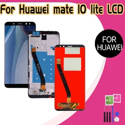 100%Tested Lcd For HUAWEI Nova 2i LCD Touch Screen For HUAWEI Mate 10 Lite LCD Nova 2i Display RNE-L21 No/With Frame Replacement