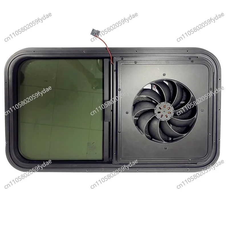 [RV Fan Sliding Window]  RV Camping Sliding Window, with Exhaust Fan 500 X300mm