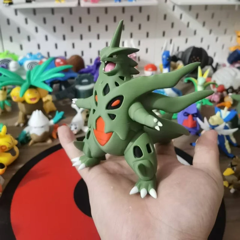 أنيمي Larvitar Pupitar Tyranitar الشكل نسبة العالم 1:20 لتقوم بها بنفسك ثلاثية الأبعاد الطباعة شخصية Kawaii سطح المكتب الديكور لعبة مجسمة هدية