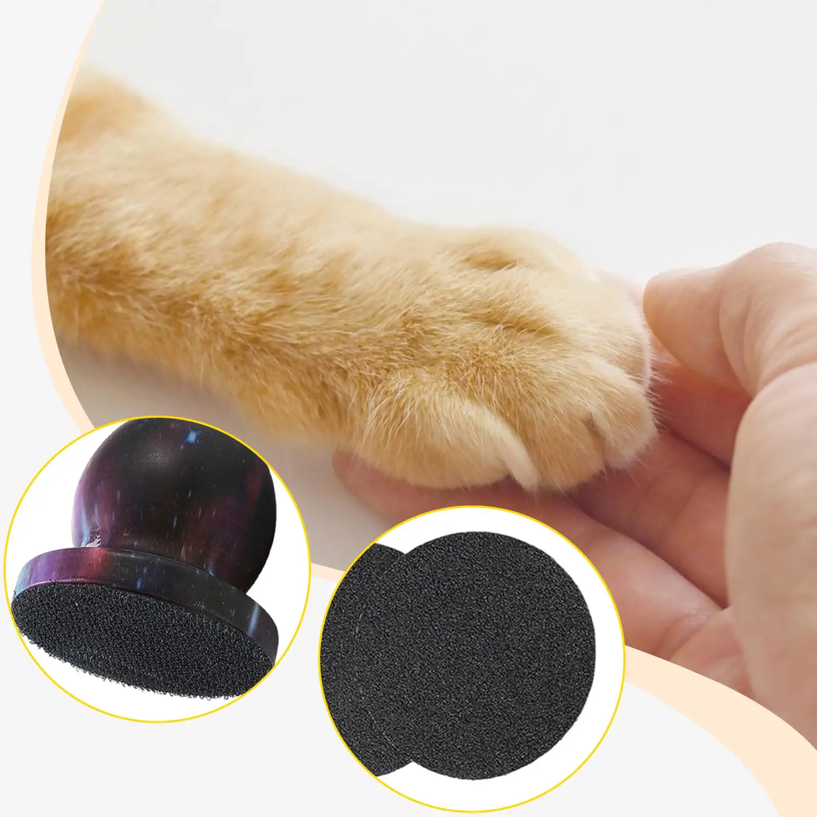 Canine Grooming Equipment Pet Nail File Round Trimming Board Low Noise Style Grinder for Dogs and Cats Claw Care